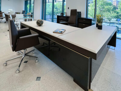 Laira Executive Desk With Modesty Panel And Optional Return And Credenza Unit 5