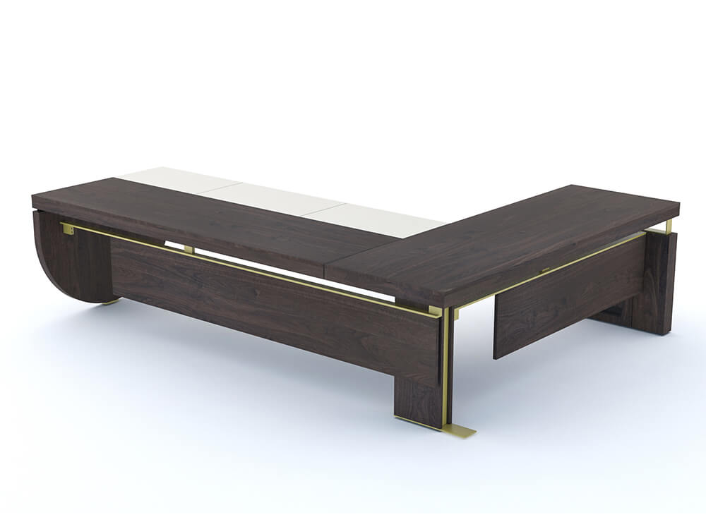 Narco Executive Desk With Modesty Panel And Optional Return And Credenza Unit 13