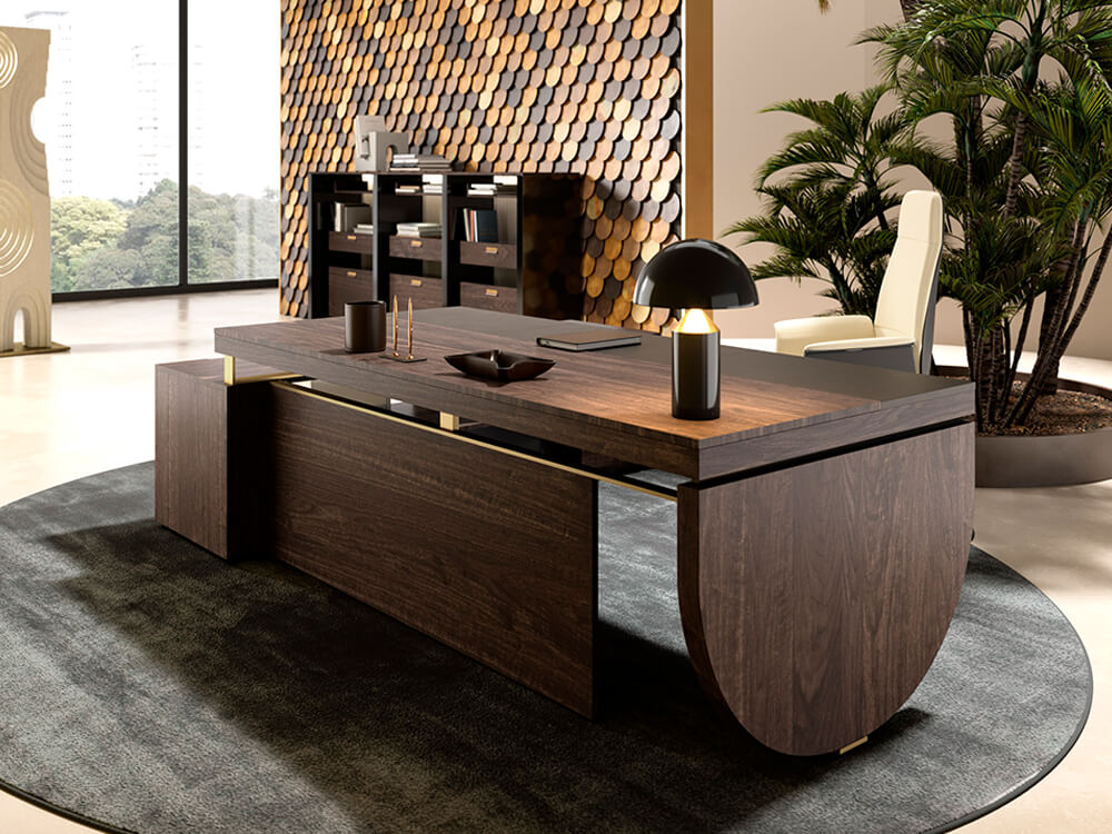 Narco Executive Desk With Modesty Panel And Optional Return And Credenza Unit 2