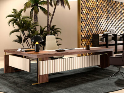 Narco Executive Desk With Modesty Panel And Optional Return And Credenza Unit