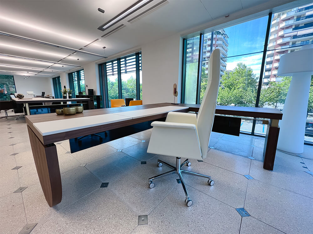 Narco Executive Desk With Modesty Panel And Optional Return And Credenza Unit 8