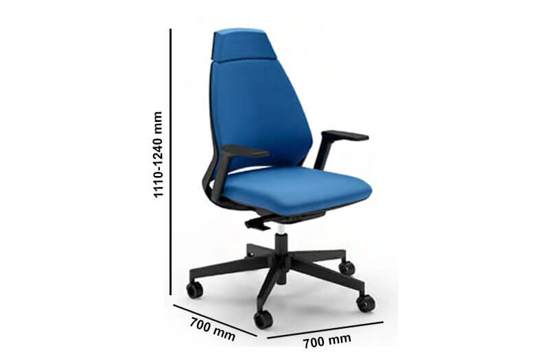 Alvino High Back Chair Size