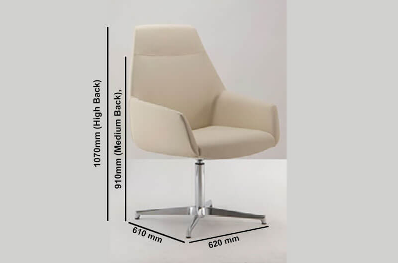 Ludovica 3 Swivel Visitor Chair Update2 Size