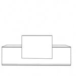 Luxor – Elegant Reception Desk With Overhang Panel Lagre L1200