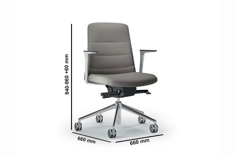 Sandro 2 Mid Back Meeting Chair Size 2