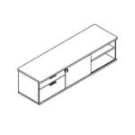 (1 Drawer + 1 Filing Drawer And 1 Shelf) (l2067 X D598 X H561 Mm)