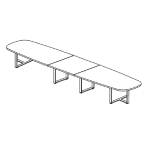 Large Oval Shape Table (16 Persons)