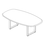 Small Oval Shape Table (6 and 8 Persons)