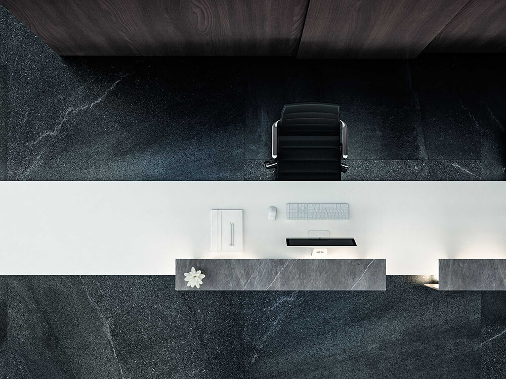 Luxor – Elegant Reception Desk With Overhang 06