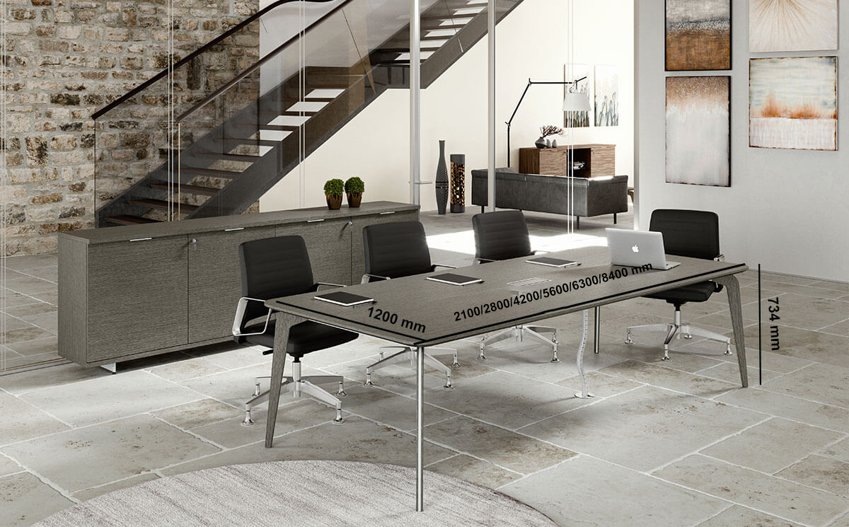 Aletta 4 – Rectangular Meeting Room Table Size Img
