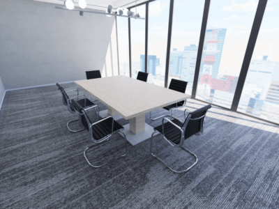 Bravvo 3 Rectangular With Square Base Leg Meeting Room Table 02 Img