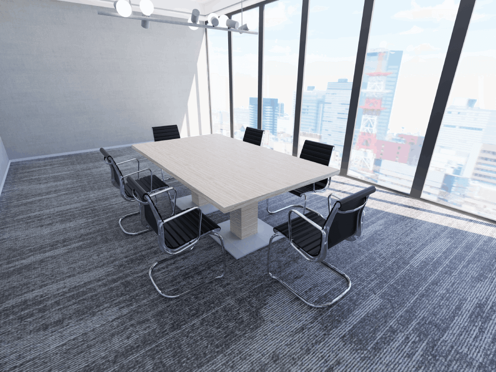 Bravvo 3 Rectangular With Square Base Leg Meeting Room Table 02 Img