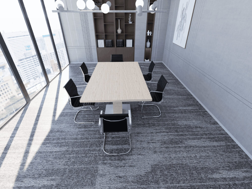 Bravvo 3 Rectangular With Square Base Leg Meeting Room Table 03 Img