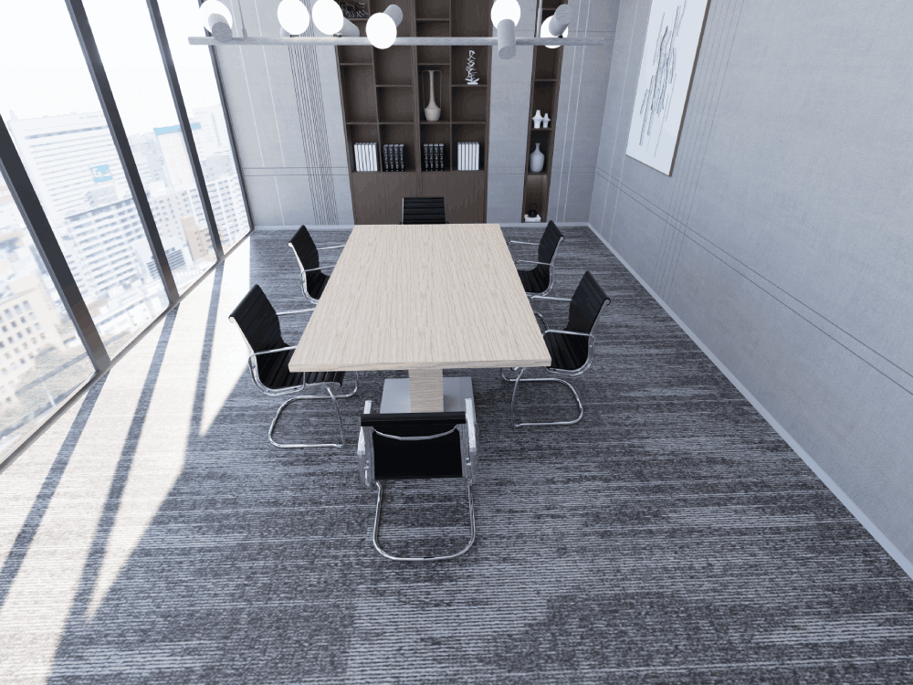 Bravvo 3 Rectangular With Square Base Leg Meeting Room Table 03 Img