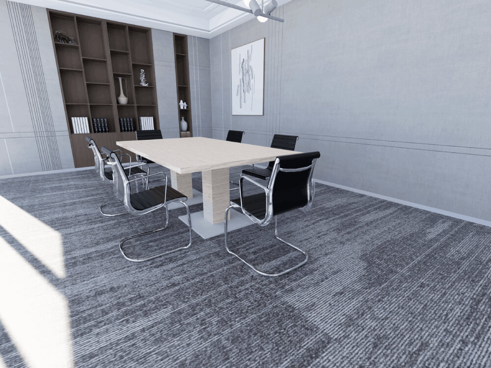 Bravvo 3 Rectangular With Square Base Leg Meeting Room Table 04 Img