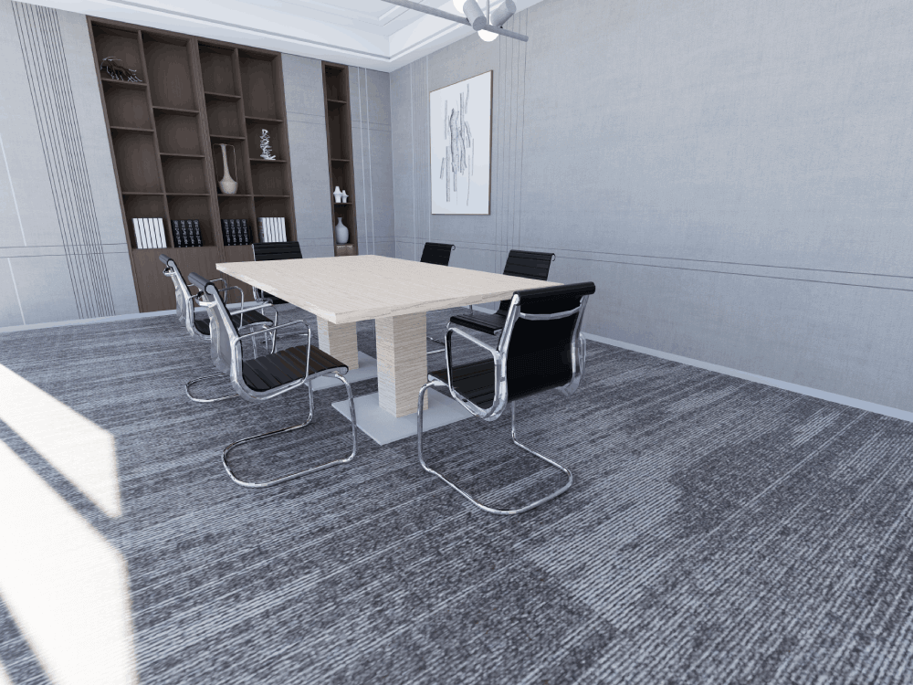 Bravvo 3 Rectangular With Square Base Leg Meeting Room Table 04 Img