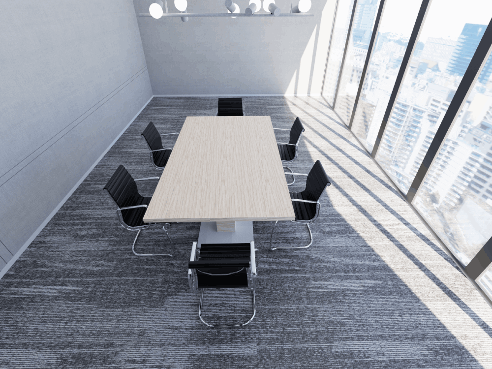 Bravvo 3 Rectangular With Square Base Leg Meeting Room Table 06 Img