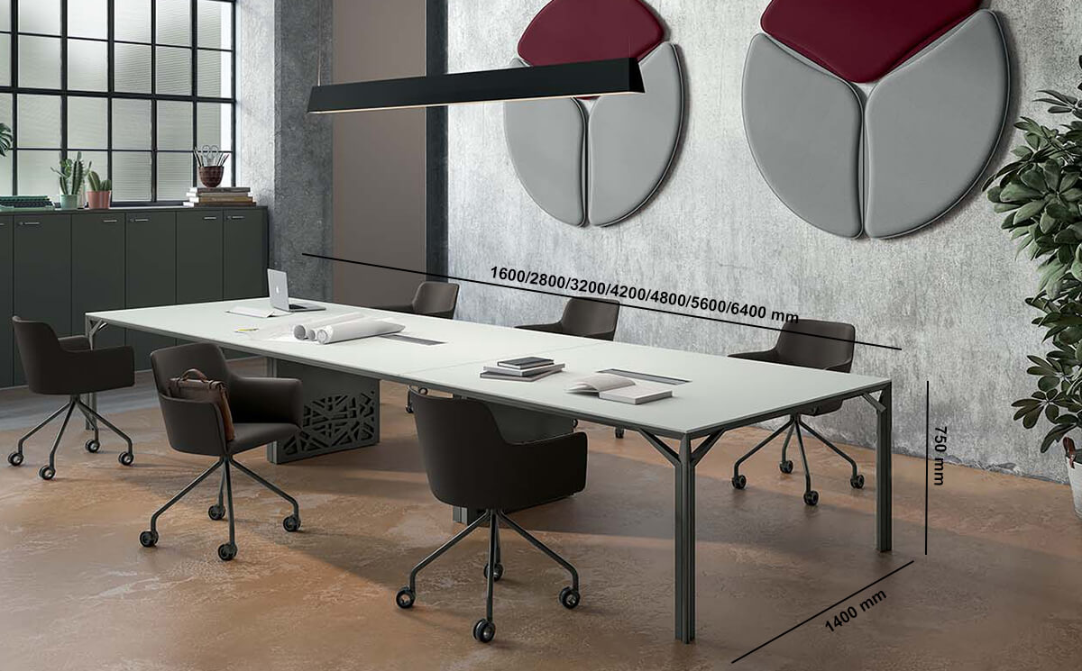Gavino – Rectangular Meeting Room Table Size Img