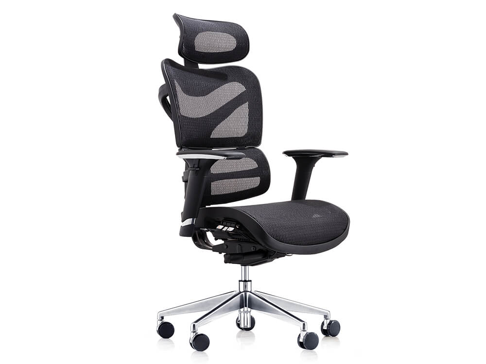 Macon is our ergonomic mesh office chair that promotes proper spine alignment and lumbar support for improved posture.