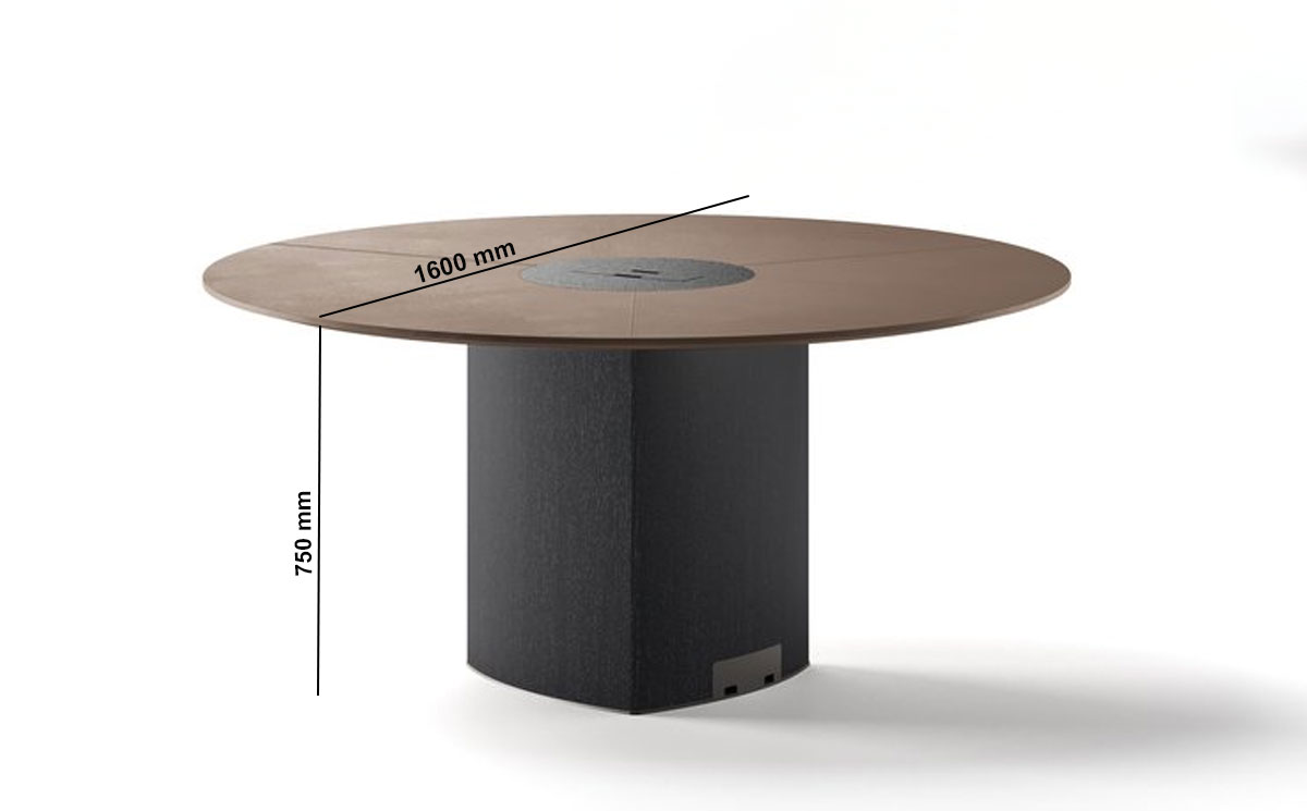 Travis Round Meeting Table Size Img