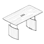 Rectangular Shape Table With Top Access(6 and 8 Persons)