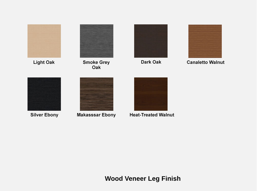 Wood Veneer Leg Finish