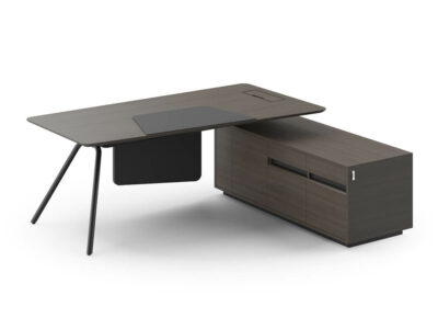 Adelmo Executive Desk With Modesty Panel And Optional Credenza Unit 12