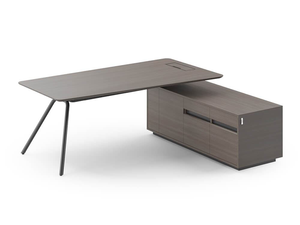 Adelmo Executive Desk With Modesty Panel And Optional Credenza Unit 6