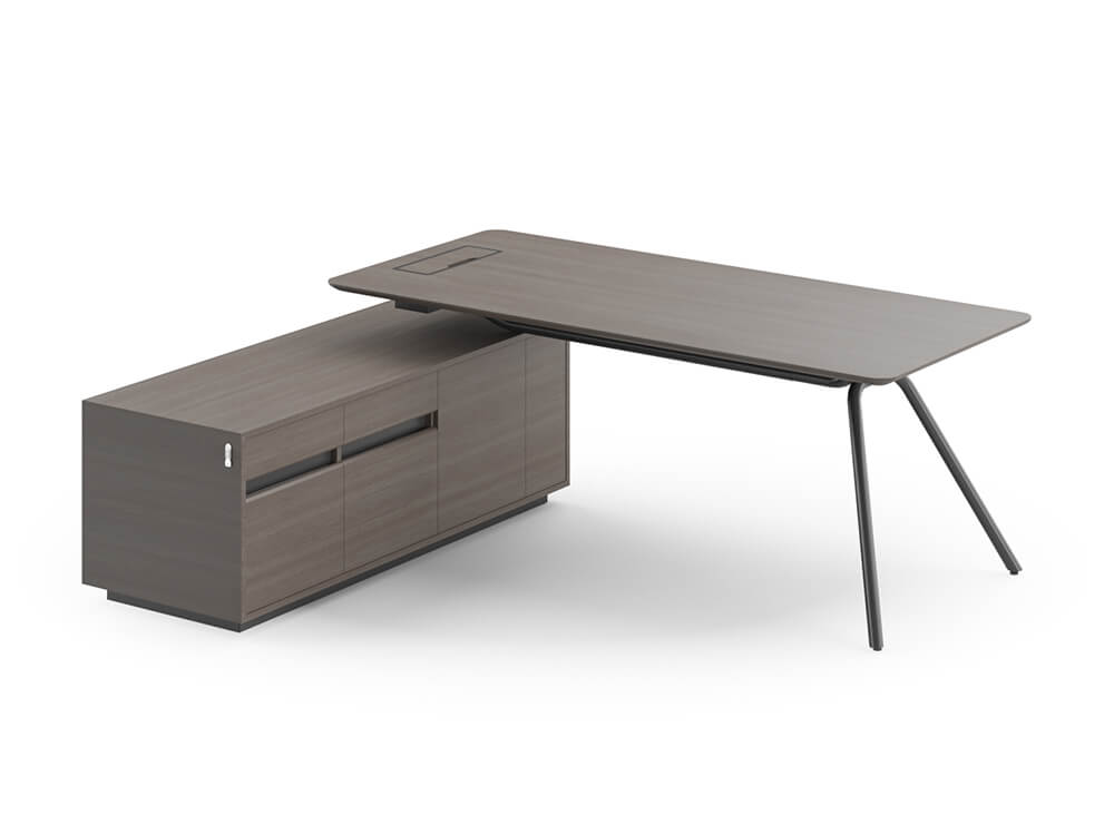 Adelmo Executive Desk With Modesty Panel And Optional Credenza Unit 7