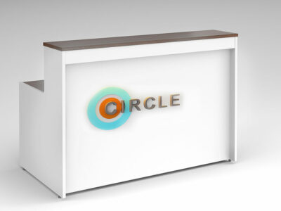 Angela Reception Desk With Optional D End Extension And Led 2