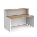 Angela Reception Desk With Optional D End Extension And Led L1662