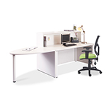 Angela Reception Desk With Optional D End Extension And Led Left Return