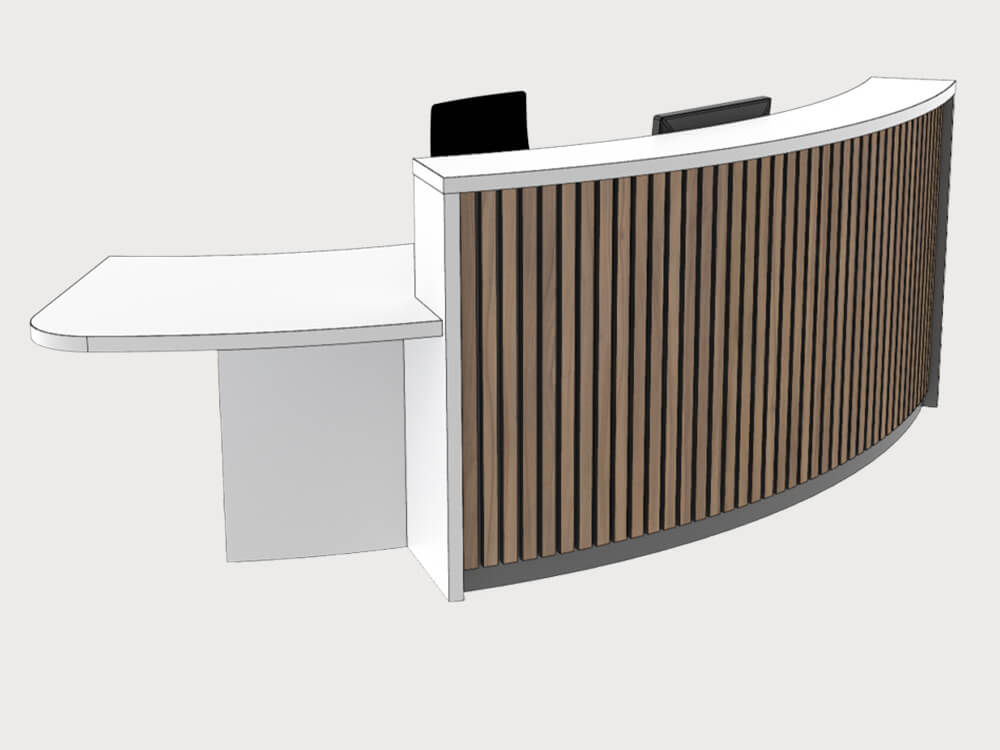 Bria Curved Reception Desk With Designer Front Panels 11