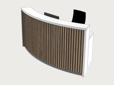 Bria Curved Reception Desk With Designer Front Panels 5