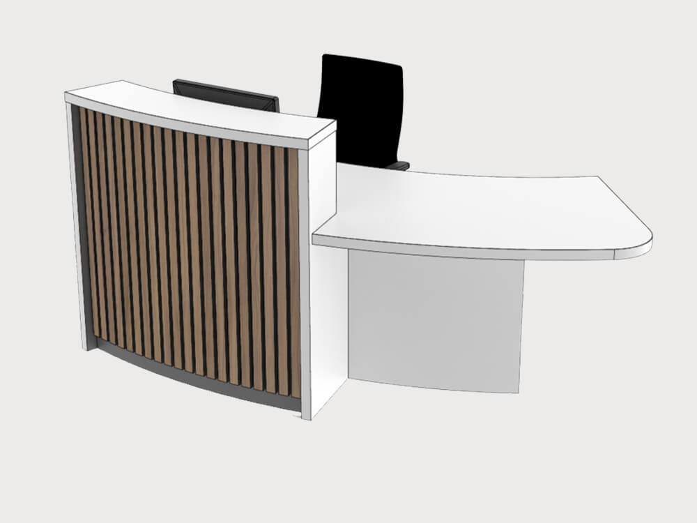 Bria Curved Reception Desk With Designer Front Panels 6