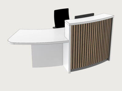 Bria Curved Reception Desk With Designer Front Panels 8