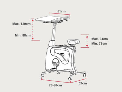 Micola Desk Bike With Activity Tracker 8