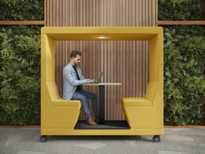 Valentina 2 Seater Mobile Pods With Work Table 2