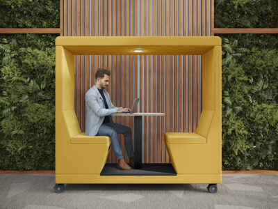 Valentina 2 Seater Mobile Pods With Work Table 2