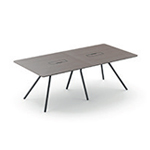 Adelmo 1 Rectangular Meeting Room Table Small 2