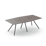 Adelmo 2 Barrel Shape Meeting Table Small 2