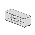 Frank – Woodside Executive Lockable Service Unit On Castors Dx