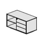 Harvey 14 – Storage Unit With Plinth Or Castors L1150 With Plinth Dx