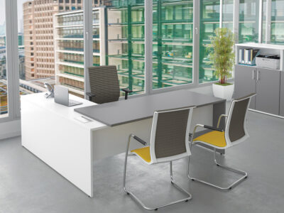 Vito – Radial Rectangular Executive Desk 1
