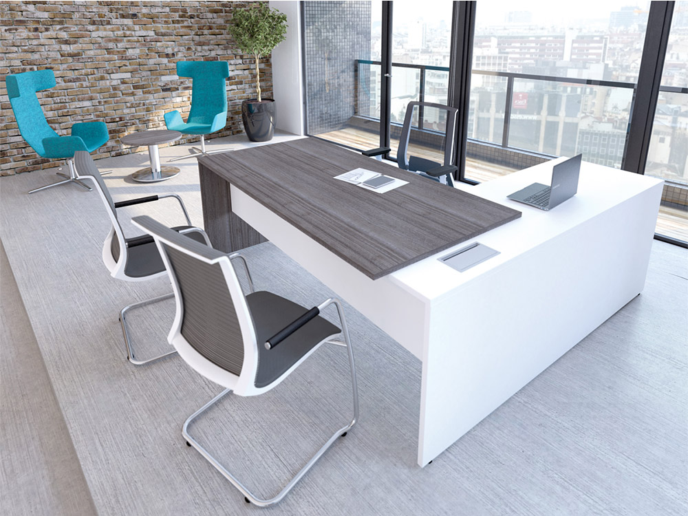 Vito – Radial Rectangular Executive Desk 4