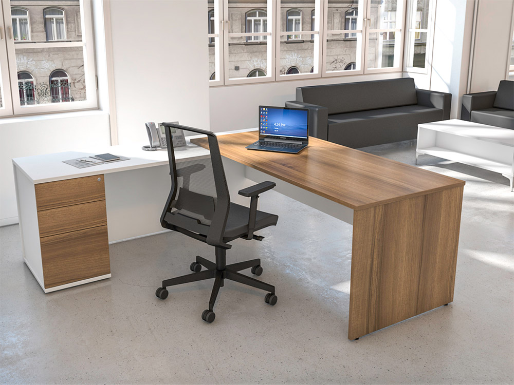 Vito – Radial Rectangular Executive Desk 7