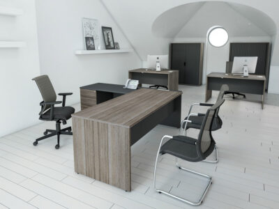 Vito – Radial Rectangular Executive Desk 8