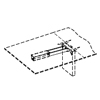 Piccolo 4 Square And Rectangular Meeting Room Table Cable Tray