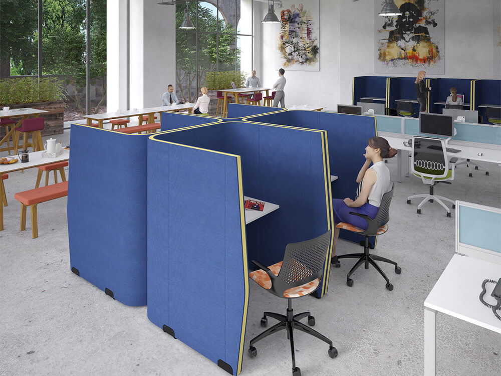 Renata Rectangular And Angular Office Pods 5