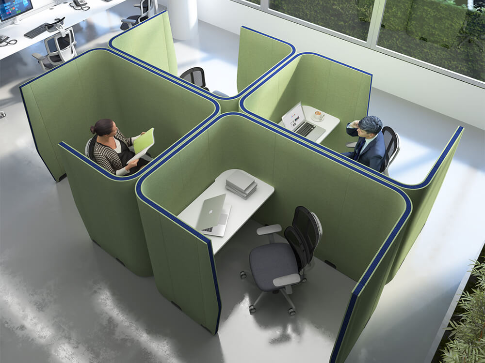 Renata Rectangular And Angular Office Pods 7